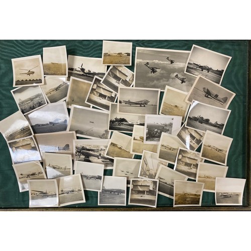 248 - Approximately 75 mid 20th century photographs of aircraft, many annotated -