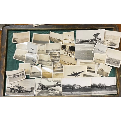 248 - Approximately 75 mid 20th century photographs of aircraft, many annotated -