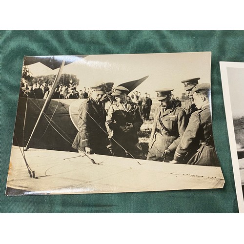 249 - A WWI era photograph of a King George V, annotated 'Abeele 1917' to reverse, together with a facsimi... 