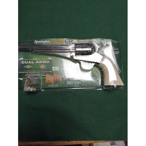 443 - A Remington 1875 .177 co2 revolver air pistol -