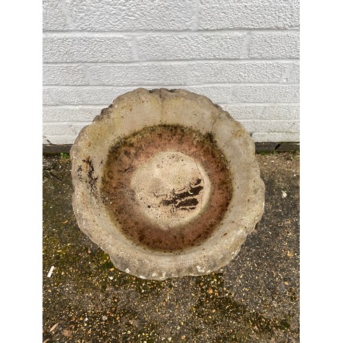 488 - A figural bird bath (a/f) -