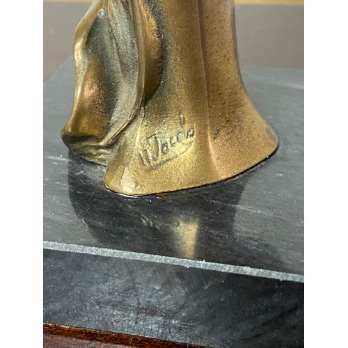 91 - After Henri Jacob                                                           
Bust of a lady, on a ma... 