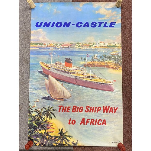 238 - Of Liner interest: a Union Castle Line poster, by Stobart - (unframed) -