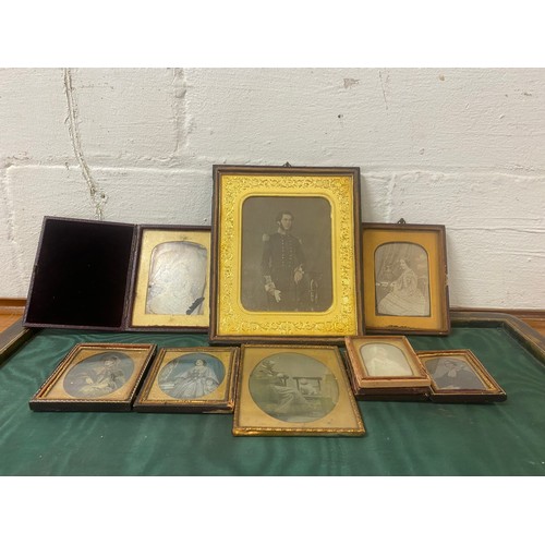 154 - A group of 19th century daguerreotypes -