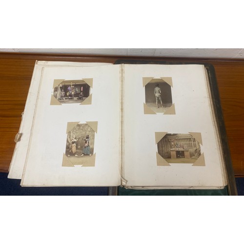 230 - A 19th century album of photographs, some hand tinted, of Japanese and Chinese subjects, including S... 