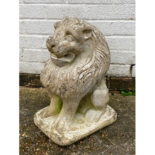 355 - A garden statue in the form of a lion -