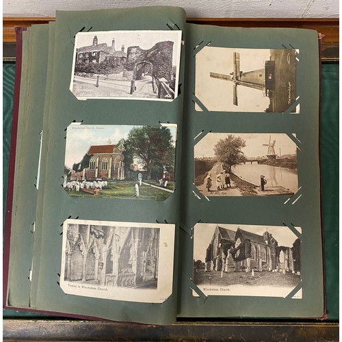 234 - Postcards: an album of approximately 80 vintage postcards, including Sandwich and Rye interest, R P ... 