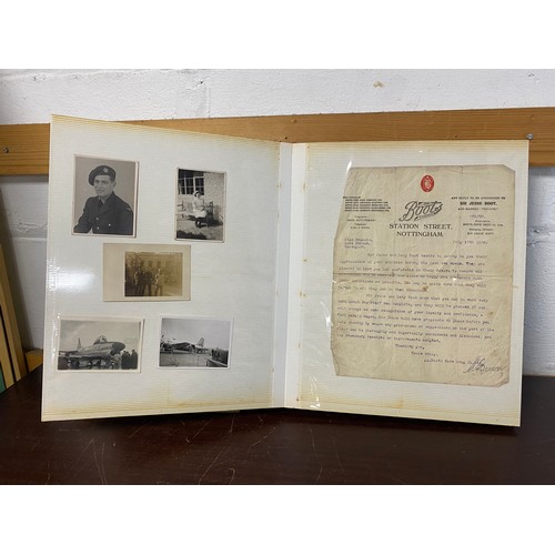 137 - Militaria: an album of photographs, letters and ephemera, WW1 and WW2, army, naval and air force int... 