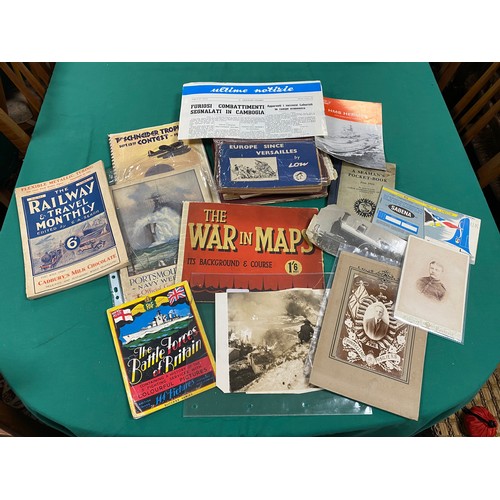 140 - Ephemera: a quantity of items, including aviation interest -