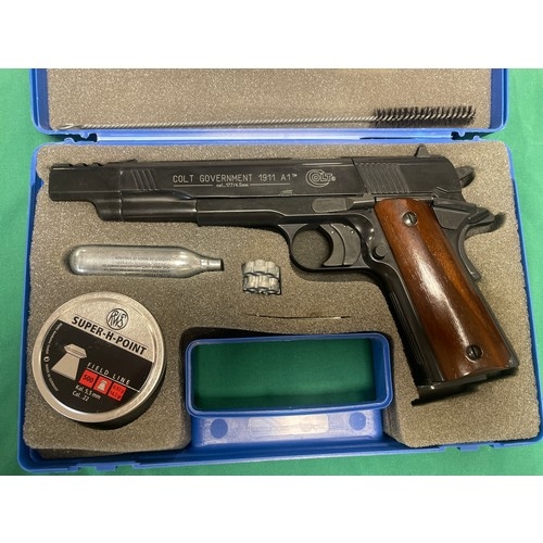 314 - A Umarex Colt Government 1911 .177 co2 air pistol, cased -