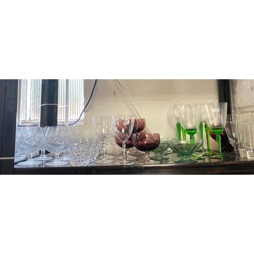 99 - A large quantity of cut glassware -