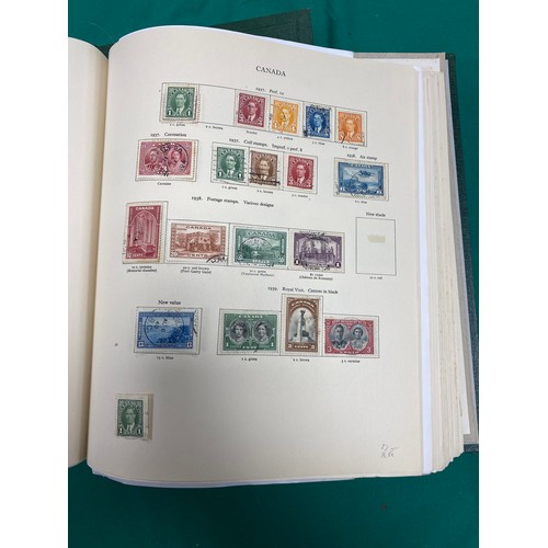 198 - Stamps: mainly used Colonial collection in two New Age Albums, including Australia, Canada, exc Hong... 