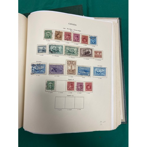 198 - Stamps: mainly used Colonial collection in two New Age Albums, including Australia, Canada, exc Hong... 