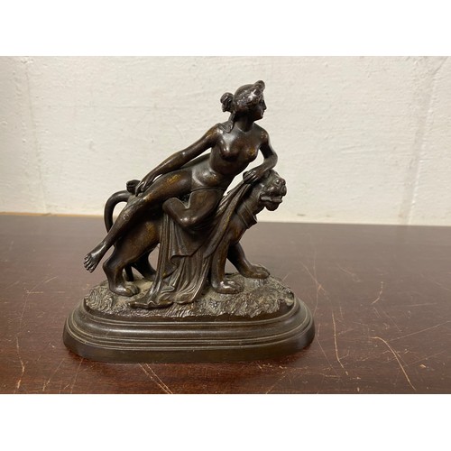 99 - After Johann Heinrick Dannecker, 1758-1841                                 
A bronze depicting Ariad... 