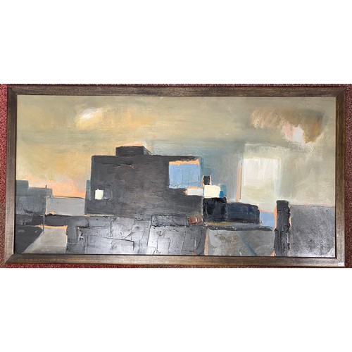 171 - Larry Wakefield, British 1925-1997                               
Abstract composition, oil on board... 