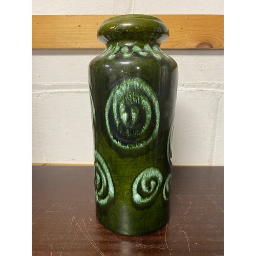 150 - A West German green glazed vase -