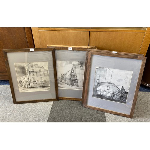 172 - Larry Wakefield, British 1925-1997                            
A group of seven framed prints of pub... 