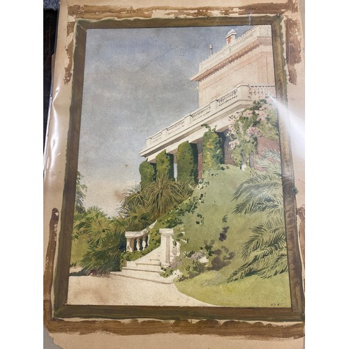 169 - A framed pencil sketch, blindstamp for Ervin Bossanyi Estate, together with a collection of unframed... 