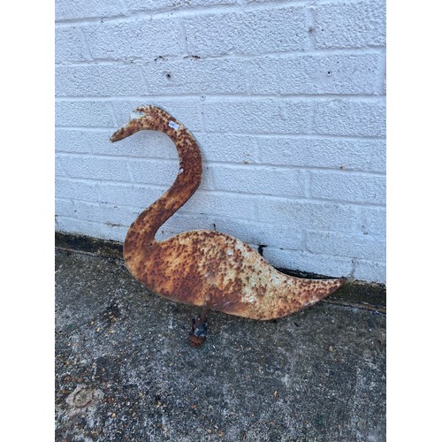 376 - A weather vane, in the form of a swan -