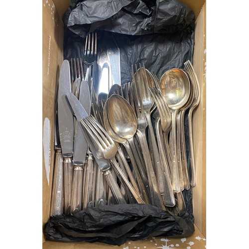 17 - A quantity of silver plate, to include samovar, cutlery etc -