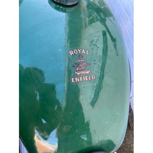 429 - Royal Enfield Clipper 250cc motorcycle 277 UYS, 1955, green -