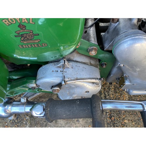 429 - Royal Enfield Clipper 250cc motorcycle 277 UYS, 1955, green -