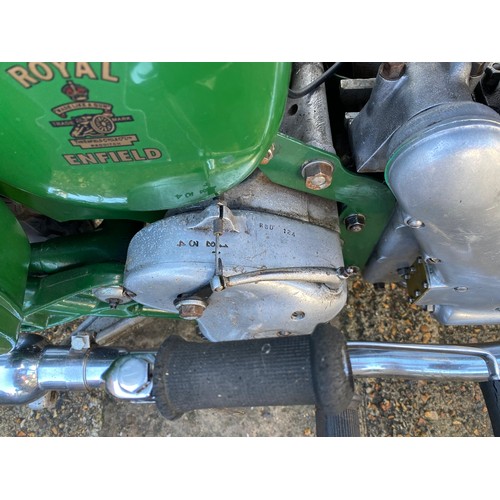 415 - Royal Enfield Clipper 250cc motorcycle 277 UYS, 1955, green -