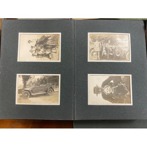 205 - A collection of early-mid 20th century photograph albums, including aviation and automobile interest... 