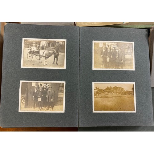 205 - A collection of early-mid 20th century photograph albums, including aviation and automobile interest... 