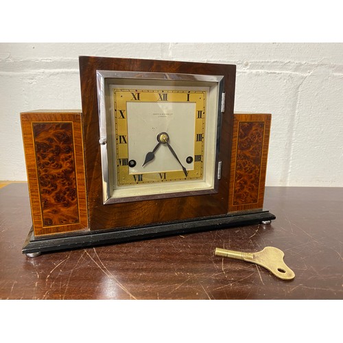 351 - An Art Deco mantel clock by Mappin and Webb -