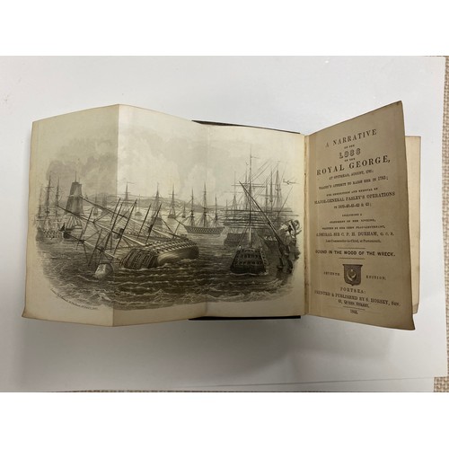 200 - 'A Narrative of the loss of the Royal George at Spithead, 1783', 2nd Edition, bound in timber from t... 