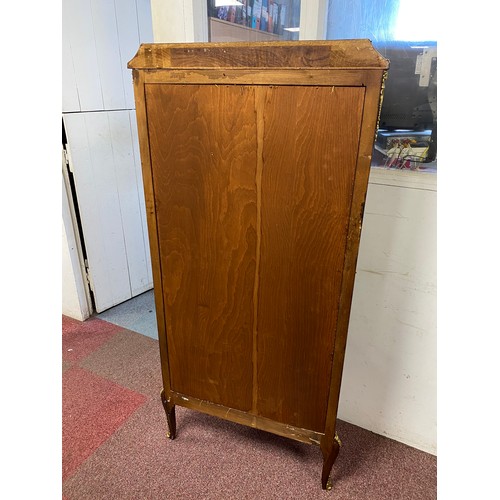 361 - A continental Kingwood and inlaid vitrine/display cabinet with ormolu mounts -