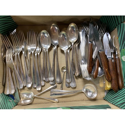 51 - A quantity of silver plated flatware and cutlery -