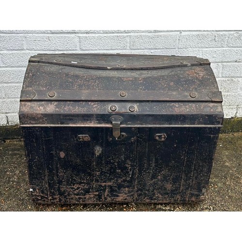 451 - A Phoenix steel domed trunk -