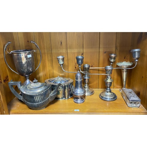 52 - A quantity of silver plated wares -