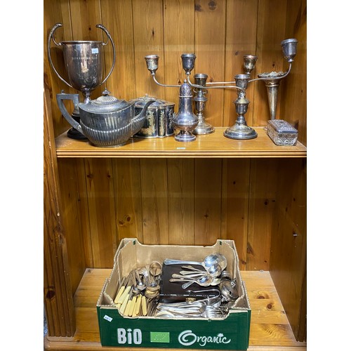 52 - A quantity of silver plated wares -