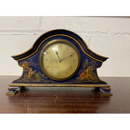 418 - A Chinoiserie style mantle clock -