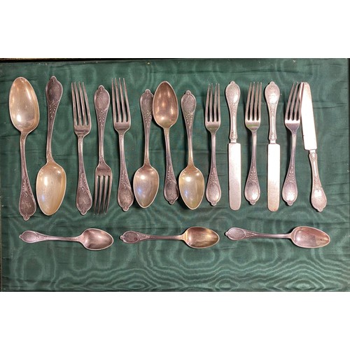 22 - A part suite of American flatware, by Tiffany & Co, stamped sterling -