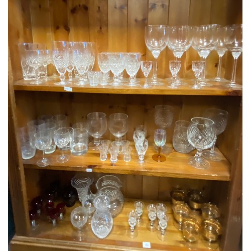 132 - A large quantity of glassware -