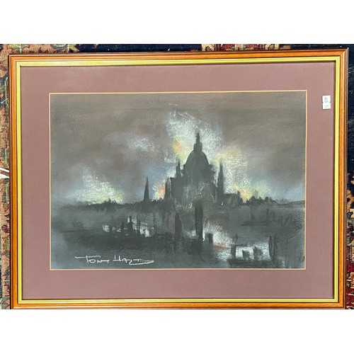 183 - Tony Hart, 20th Century                                              
Venetian view, signed, pastel ... 