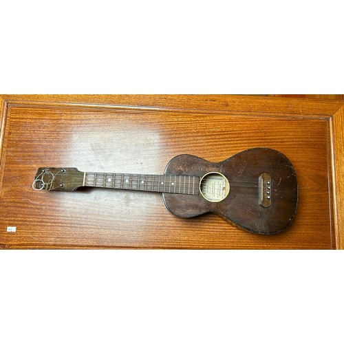 250 - A ukulele, by A de Vekey and Son, Bournemouth, in case -