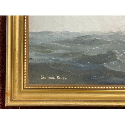 111 - Gordon Smith, 20th Century, 
Sailing ship at sea
oil on canvas, signed -