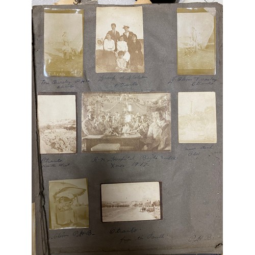 188 - A WWI era photograph album, various other photos, scrap book and ephemera -