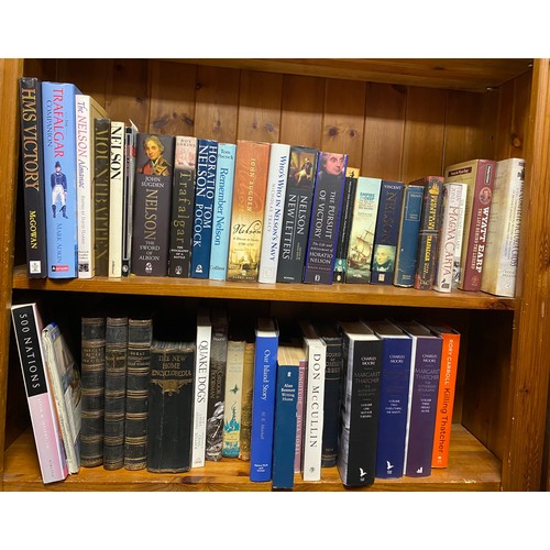 149 - Five shelves of books, including historical , military, naval, etc