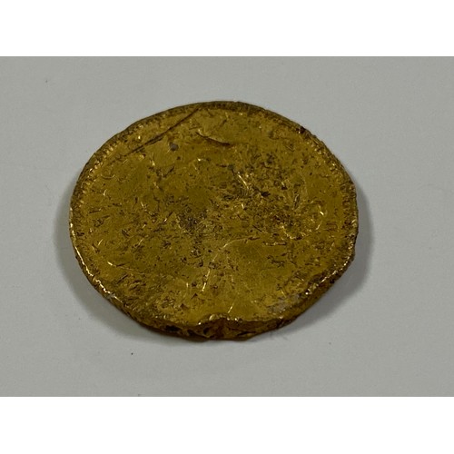 36 - A Queen Victoria shield back half sovereign (a/f) -