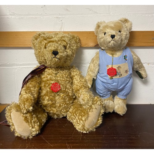 Two Hermann original jointed growler bears -