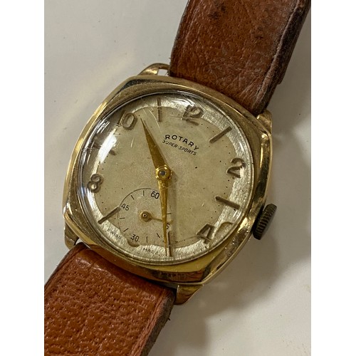 27 - A 9ct gold cased Rotary wristwatch, together with a Vertex wristwatch and others including Casio -