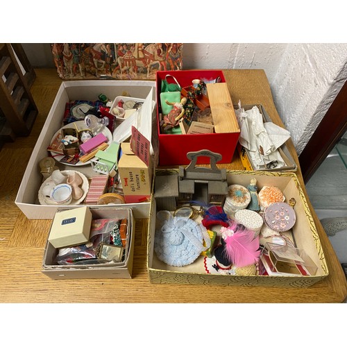 247 - A Robert Stubbs Tudor Dolls House, designed as a two storey building, with hat shop fittings and acc... 