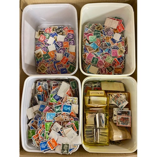 Stamps:  A large quantity of GB stamps, off paper -