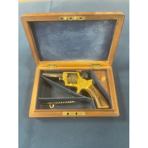 A cased .230 RF obsolete calibre pocket pistol by Tranters -